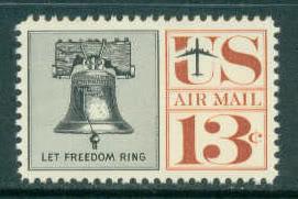 C62 13c Liberty Bell Fine MNH Plt LL 28611 ****