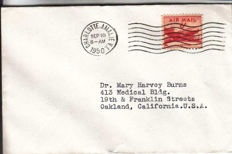 1950, Charlotte Amalie, Virgin Islands to Oakland, CA, See Remark (38375) 