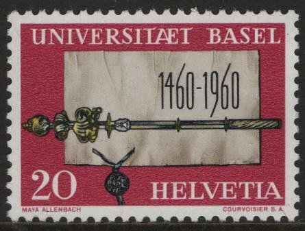 SWITZERLAND, 379, MNH, 1960, CANCER CONTROL