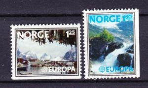 Norway  693-94 MNH 1977 Europa-Views