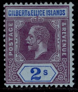 GILBERT AND ELLICE ISLANDS GV SG21, 2s purple & blue/blue, M MINT. Cat £16.