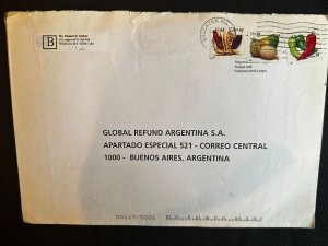 CM) 2006. UNITED STATES. ENVELOPE SENT ARGENTINA. MULTIPLE STAMPS. XF