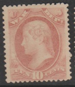 U.S. Scott #O118 Jefferson - War Dept Official Stamp - Mint Single