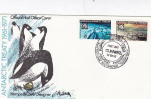 Australian Antarctic Territory 1972 Davis A.N.A.R.E. Unadressed FDC 