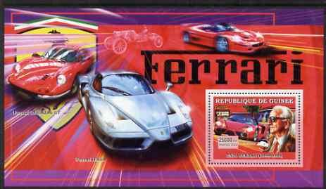 GUINEA GUINEE SHEET MNH CARS FERRARI