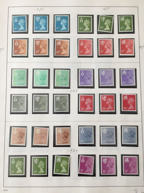 Great Britain Regionals Definitives MNH(Aprx 170)Face Postage HP707 ) 