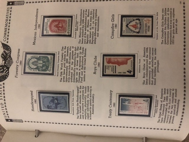 The All American Stamp Album Mint Stamps Very Nice Starts At 1933 Almost Full