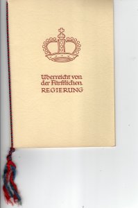 Liechtenstein mint stamps of 1960s in special book. $25 catalog value of stamps