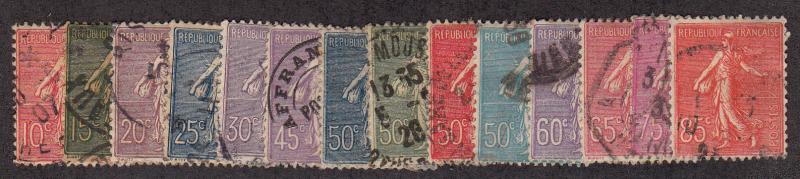 France - 1903-38 - SC 138-49,151,153 - Used