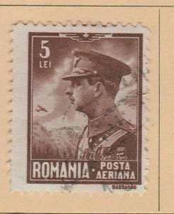 1930 A5P50F468 Romania Air Post Stamp 5L Used-