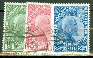 KT: Liechtenstein 1-3 used CV $90