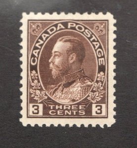 #108  - Canada - 1918  -  3 Cent -  MNH  -  F/VF  - superfleas