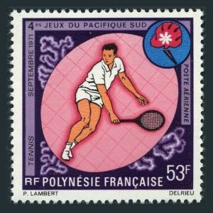 Fr Polynesia C77,MNH.Michel 139. South Pacific Games 1971.Tennis.