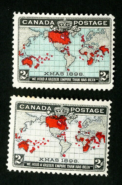 Canada Stamps # 85-6 VF OG LH Catalog Value $90.00