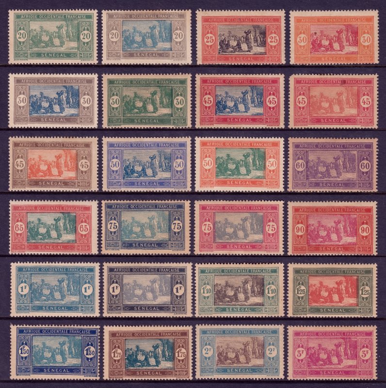 Senegal - Scott #89//121 - MH - 24 values, see description - SCV $49