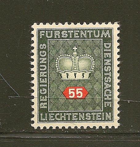 Liechtenstein O42 Official MNG