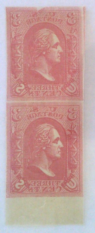 Scott #79-E8a - 3c Light Red - Loewenberg Decalcomania - Essay