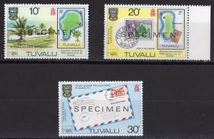 Tuvalu 1979 Sc#133/135 London 1980 Set (3) SPECIIMEN MNH