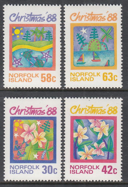 Norfolk Island 440-443 Christmas MNH VF