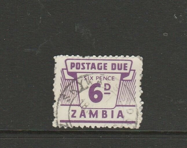 Zambia 1964 Dues 6d Used SG D15