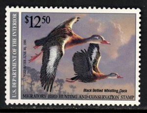 SCOTT RW57 1990 $12.50 WHISTLING DUCKS DUCK STAMP ISSUE MNH OG XF CAT $40!