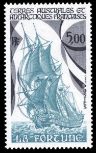 FSAT/TAAF 1988 Sc#138 LA FORTUNE,EARLY 19th.CENTURY (SHIP) Single MNH