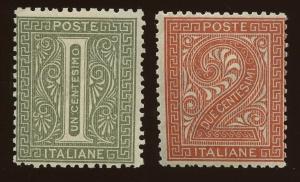 Italy - Sc # 24 - 25.  MNH. 2019 SCV $75.00