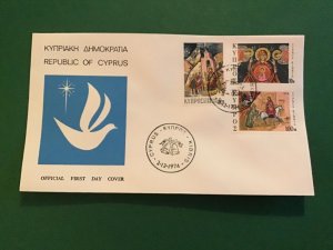 Cyprus First Day Cover Christmas Dove 1974 Stamp Cover R43106