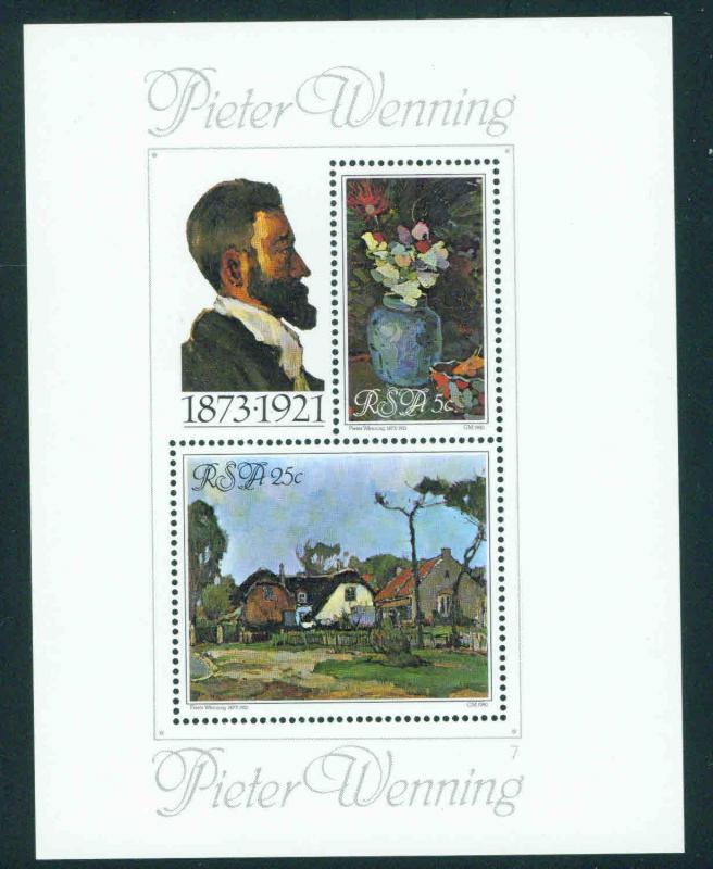 RSA Scott 533a Wenning Art Sheet 1980 MNH**