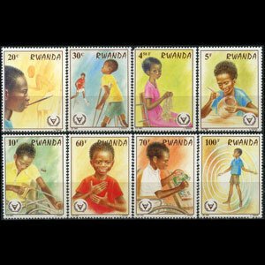 Rwanda MNH 1059-66 International Year Of Disabled Children 1981