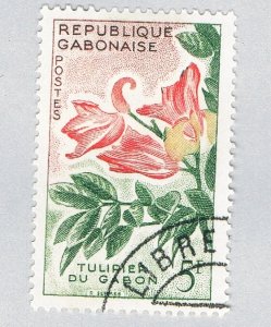 Gabon 158 Used Tulip Tree 1961 (BP71413)