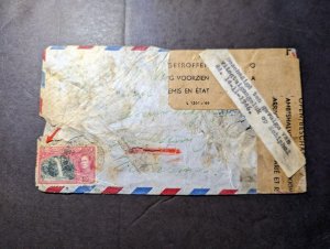 1946 British Trinidad and Tobago Airmail Crash Cover in Netherlands