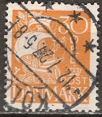 Denmark 1927: Sc. # 195: O/Used Single Stamp