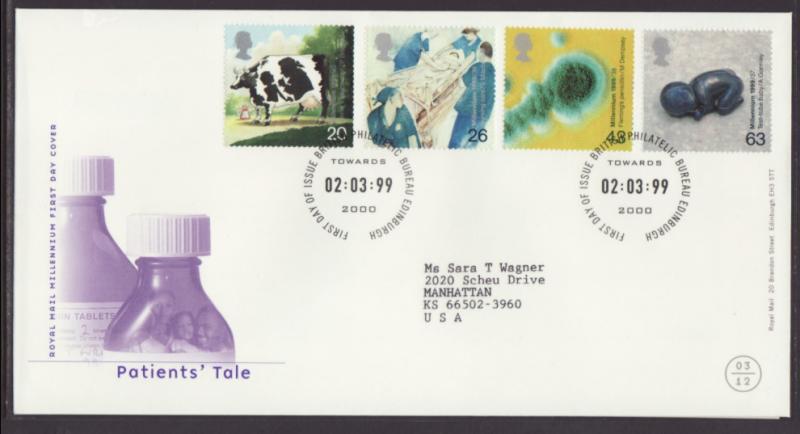 Great Britain 1847-1850 Patients Tale 1999 Typed FDC