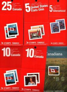 CANADA 1990 SET OF 6 BOOKLETS MNH