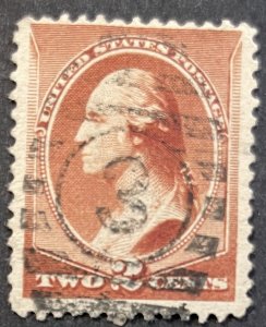 US #210 Used F/VF 2c Washington 1883 [G24.5.2]