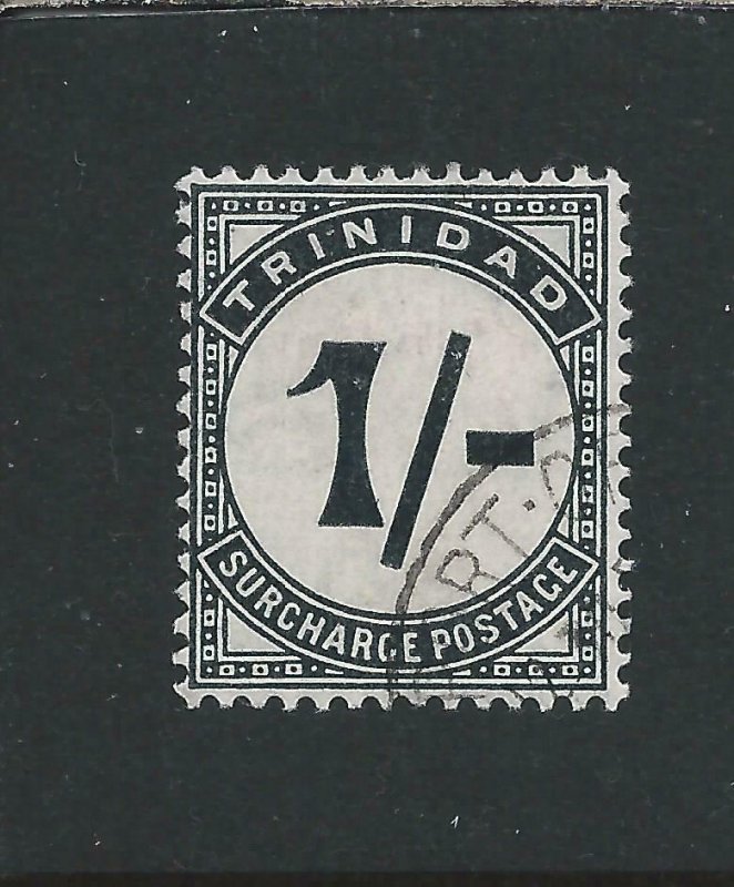 TRINIDAD & TOBAGO POSTAGE DUE 1905-06 1s BLACK FU SG D17 CAT £45