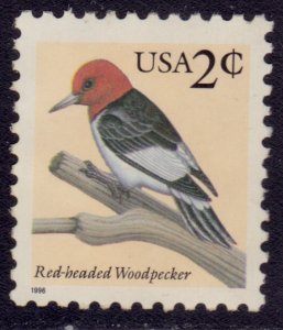 United States, 1996, Red Headed Woodpecker, 2c, sc#3032, used**