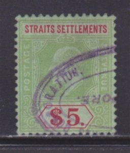 Straits Settlements 128 VF-used neat cancel nice color cv $ 85 ! see pic !