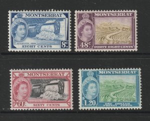 Montserrat x 4 MH early QE2 with decent cv