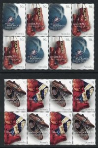 Australia SG2489/92 2005 Sporting Treasures Set in Blocks of 4 U/M