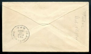 US Type III 1st Bur. Iss. on 1900 Wilmore, Kansas RPO Cover