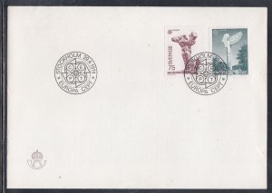 Sweden Scott 1049-50 FDC - Europa 1974