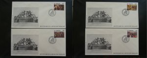 bicentenary of French Revolution set of 4 FDC Rwanda 1989