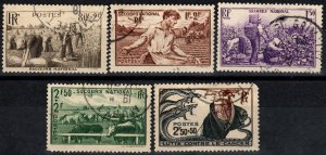 France #B104-7, B110 F-VF Used CV $7.50 (X6232)