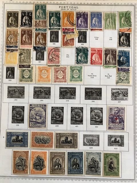 Portugal & Colonies - from old album - See 17 scans.  Large Group $$$