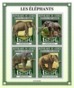 2021/04- GUINEA - ELEPHANTS        4V complet set    MNH ** T