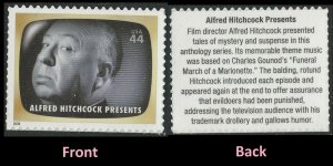 US 4414o Early TV Memories Alfred Hitchcock Presents 44c single MNH 2009