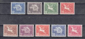 Switzerland Scott # 9O1-9O9 MNH