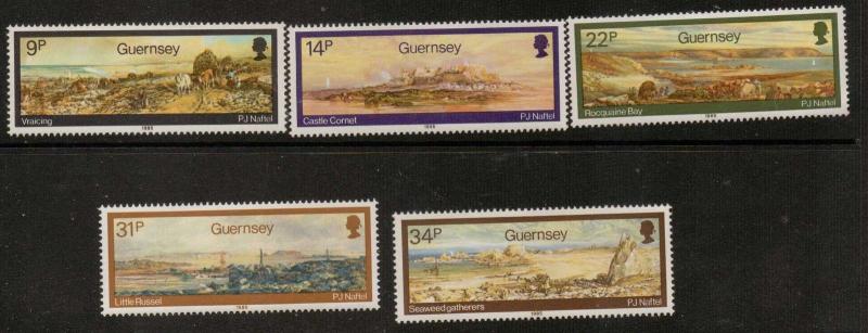 GUERNSEY SG355/9 1985 PAINTINGS MNH